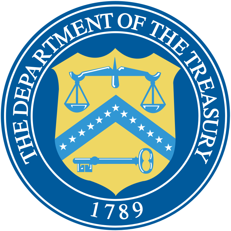 Seal of the United States Department of the Treasury